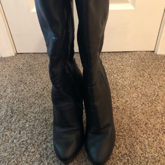 Black - knee high - spiked heel - worn once - Picture 3 of 3